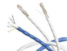 Cat6A 非屏蔽系统线缆万兆以太网非粘连线对双绞线和粘连线对双绞线