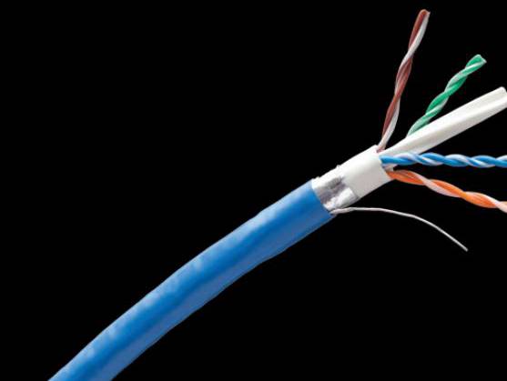 Cat6A FUTP屏蔽线缆非粘连线对双绞线和粘连线对双绞线